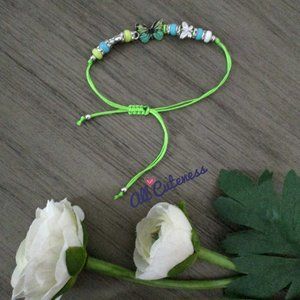 🎀 Butterfly Drawstring Cord Bracelet